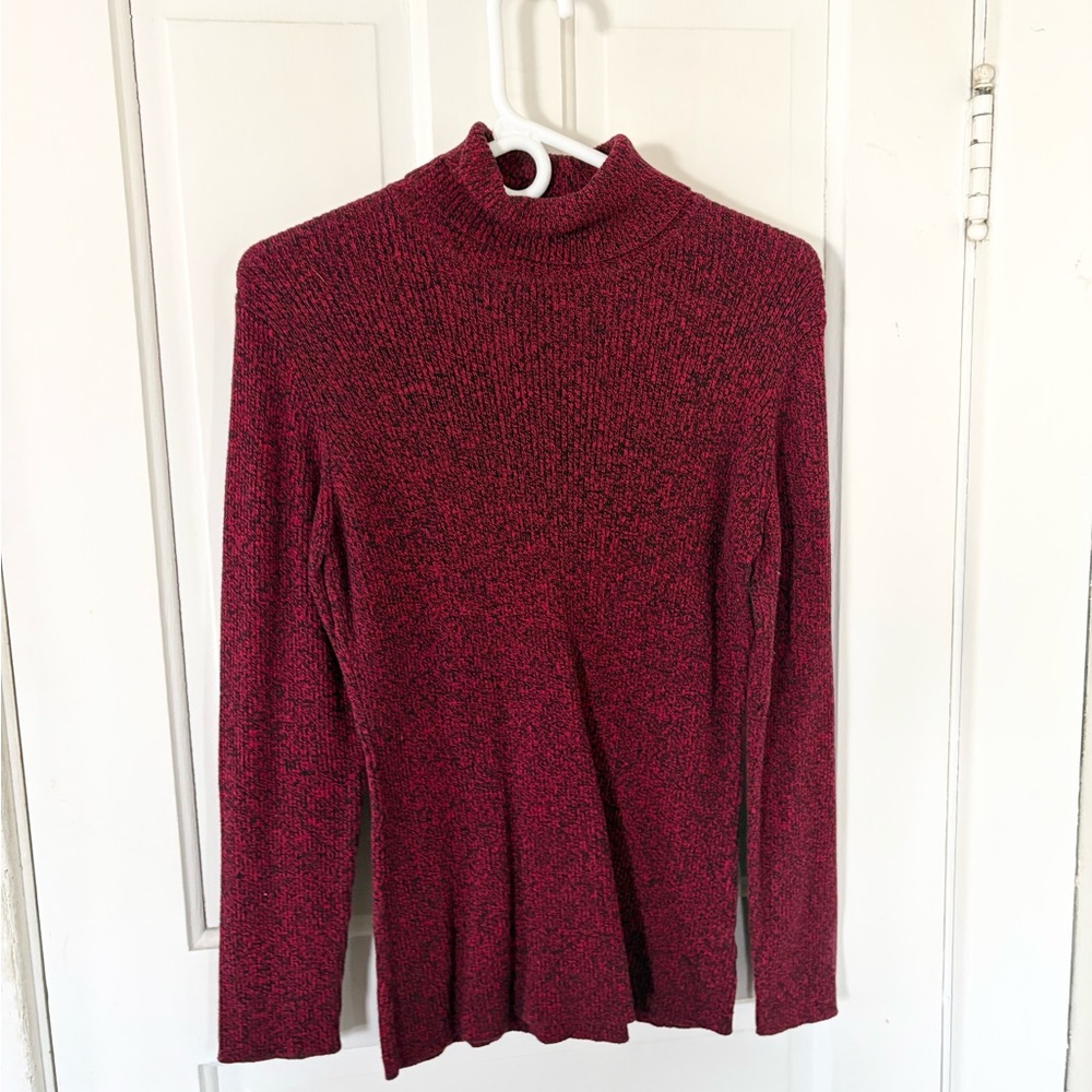 Liz Claiborne Maroon Knit Sweater